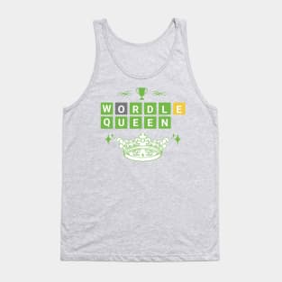 Wordle Queen Tshirt Tank Top